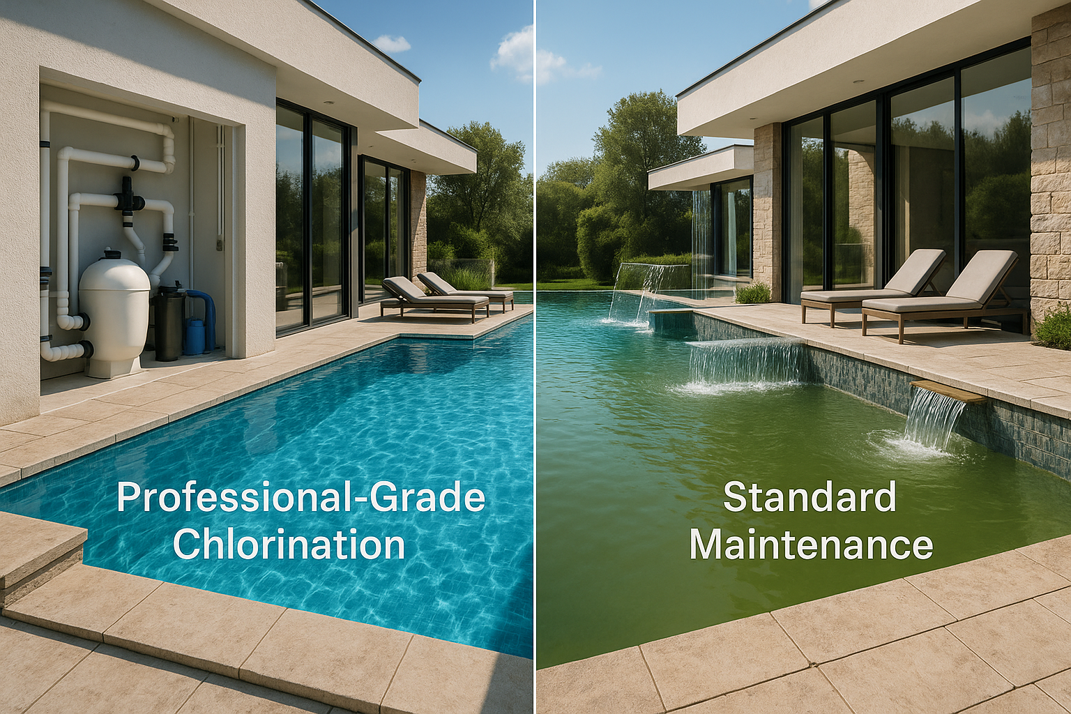Why Luxury Pools Require Professional-Grade Chlorination