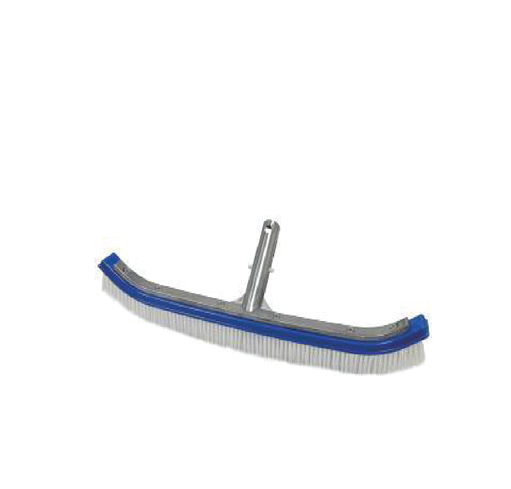 18″ Deluxe Polybristles curved Brush with Alu Back.